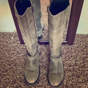 Women’s “Distressed Look” Tall Leather Boot